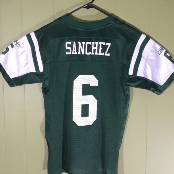 NEW YORK JETS SANCHEZ #6 JERSEY YOUTH L - Picture 3 of 8